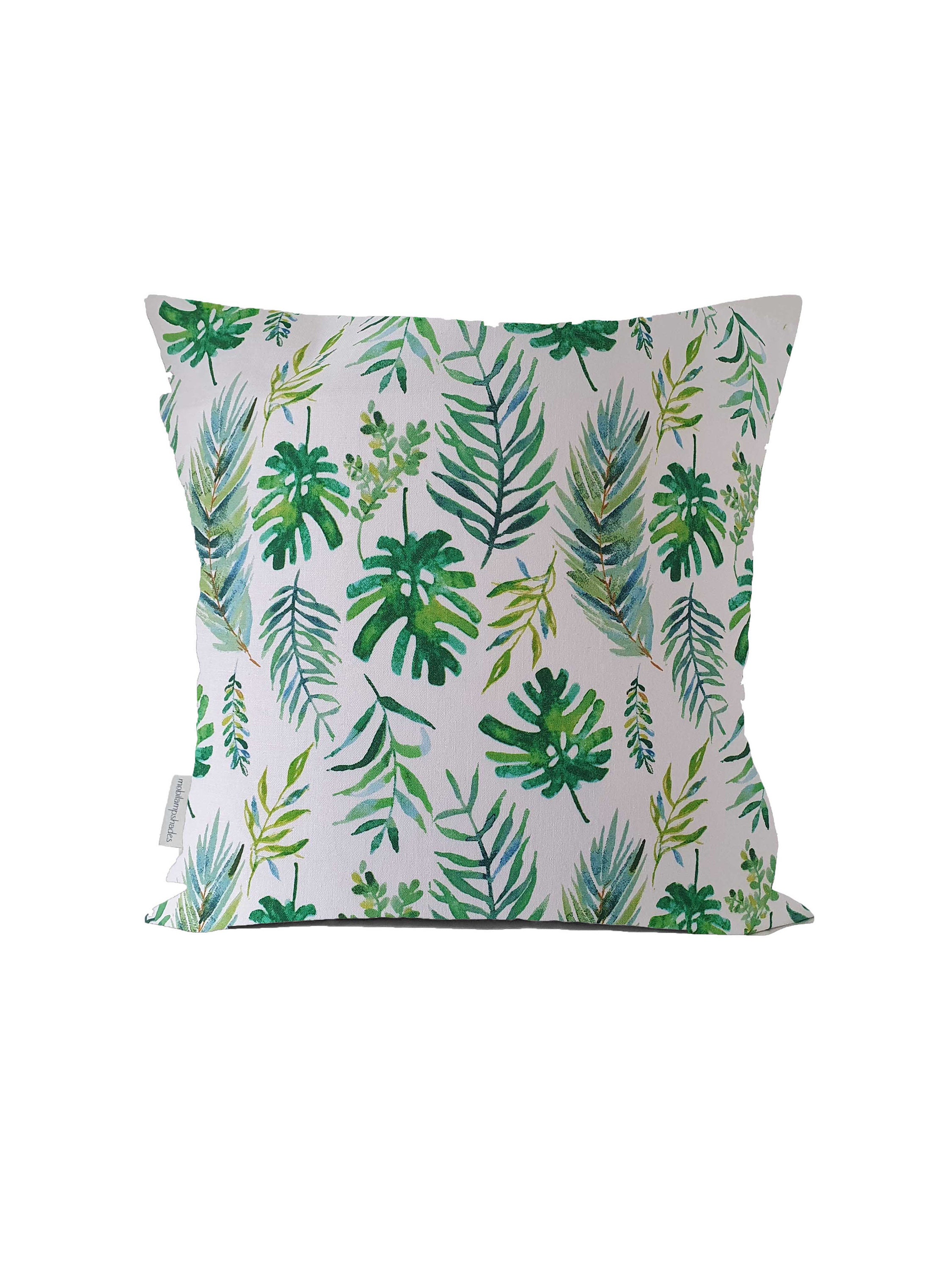 Botanical Cushion Cover Fern Leaf Cushion Sofa Square Etsy UK