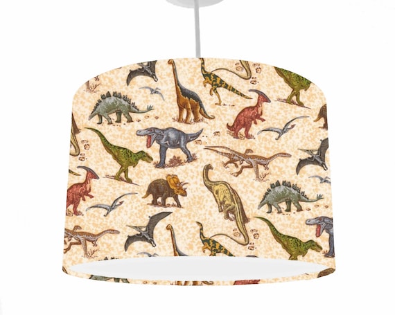 Dinosaur Lampshade Kids Bedroom Decor, Children Dinosaur Ceiling Light Shade For Nursery, Dinosaur Room Decor For Boys And Girls, Table Lamp