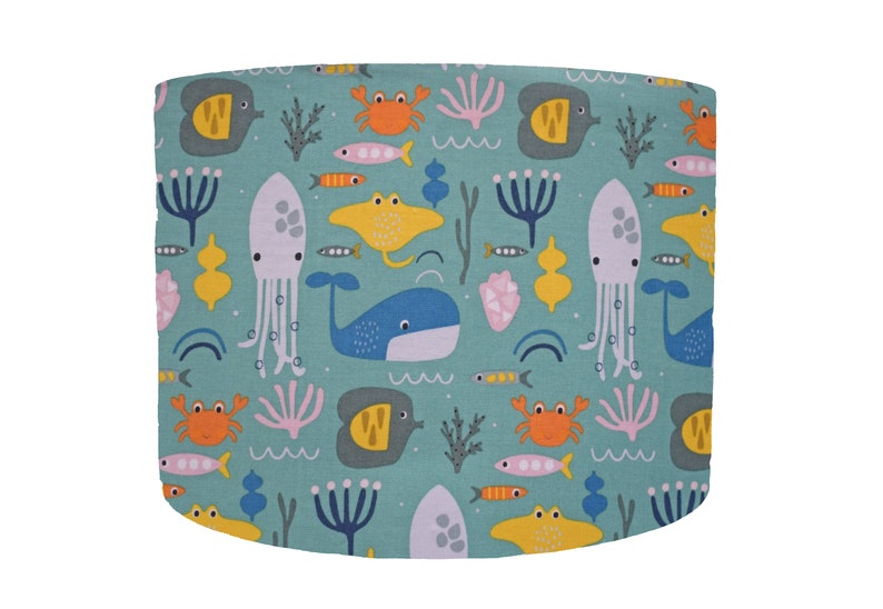 Under the Sea Nursery Lampshade Neutral Sea Themed Lamp Shade Etsy UK