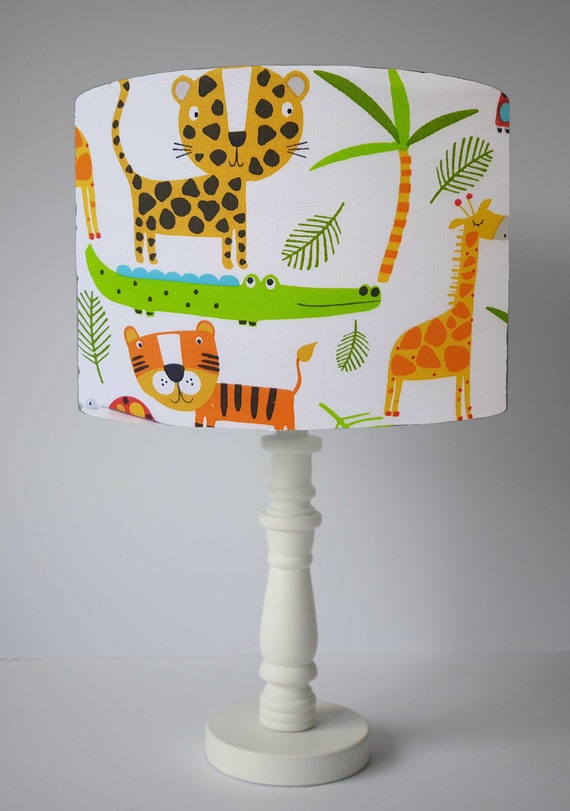 Safari Lampshade Children Jungle Animal For Table Lamp Theme Nursery Decor Baby Room Accessories Zoo Animals