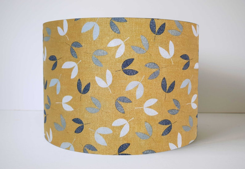 Mustard and Grey Lampshade Bedroom Yellow Light Shade Ceiling Etsy