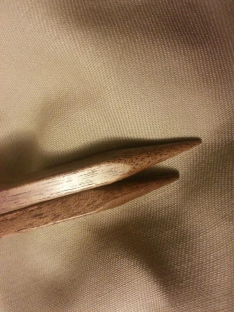 Prestige Square Wooden Walnut Knitting Needles Quality Etsy