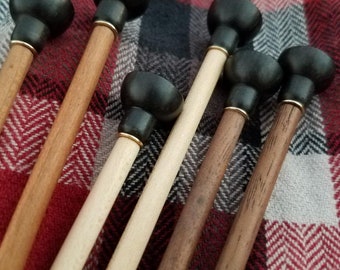 Prestige CHERRY Round Wooden Knitting Needles- Quality, Handmade & Beautiful- 12" long