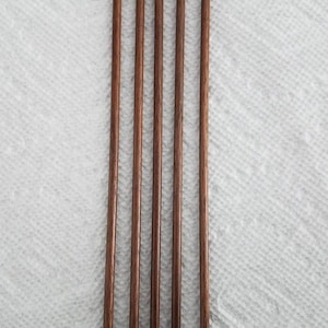 Walnut Round Double Point Knitting Needles