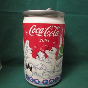2004 Coca Cola Round Can Style Cookie Jar