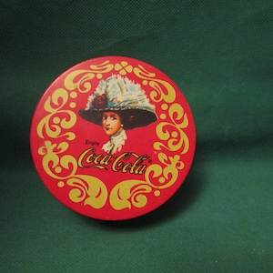 Vintage Coca-Cola Tin Coasters with original container