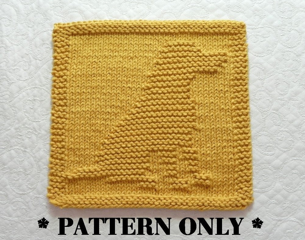 LABRADOR RETRIEVER Knit Pattern Knit Dishcloth Pattern Knit Etsy
