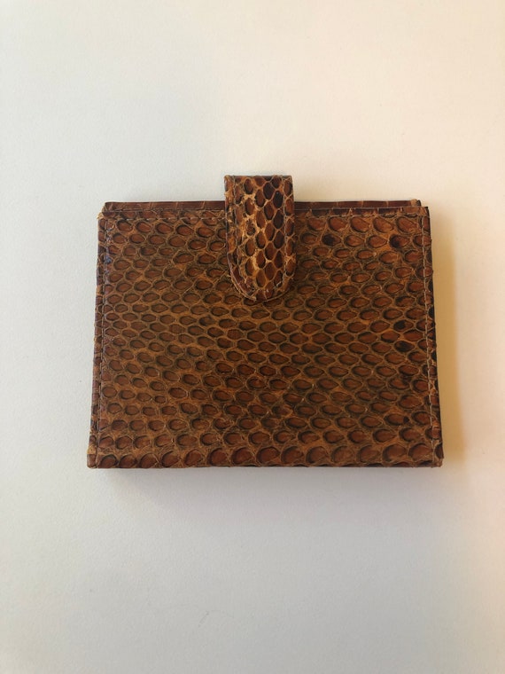 Vintage St. Thomas Cobra Skin Wallet / Card Case // S… - Gem