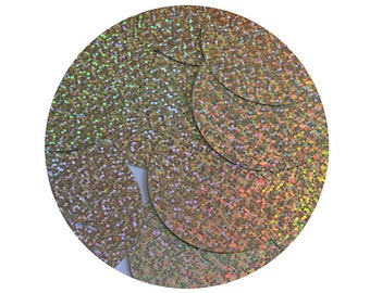 Sequins 38mm Hoop Teardrop Pear Red Gold Blue Silver Laser Hologram Choose Color