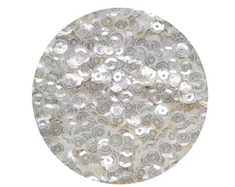 5mm Cup Sequins Crystal Luster Loose Facet Paillettes