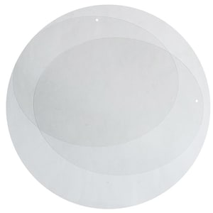 May include: Three clear plastic round cake circles, stacked on top of each other.
