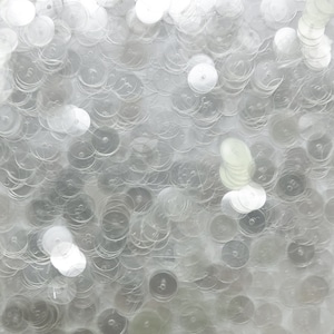 10mm Sequins Crystal Clear Transparent Flat Round Made in USA