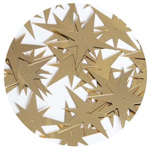 Sequin North Star 1.5&quot; Gold Metallic Couture Paillettes. Made in USA.