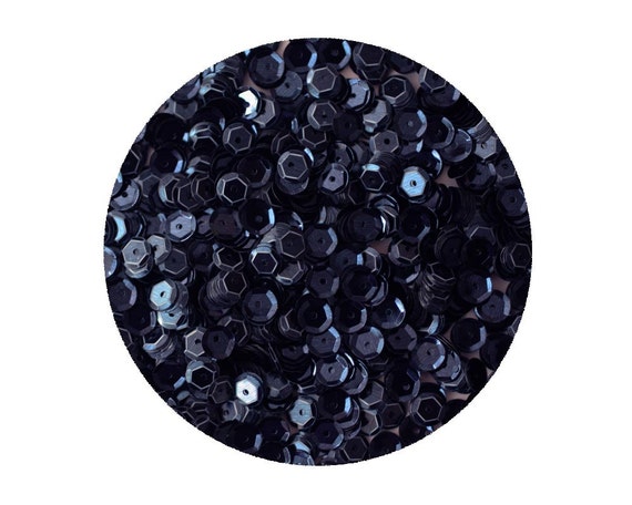 6mm Cup SEQUIN FACET PAILLETTES ~ NAVY BLUE Metallic ~ Made in USA