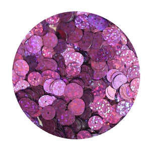 10mm Flat Sequins Premium Purple Violet Hologram