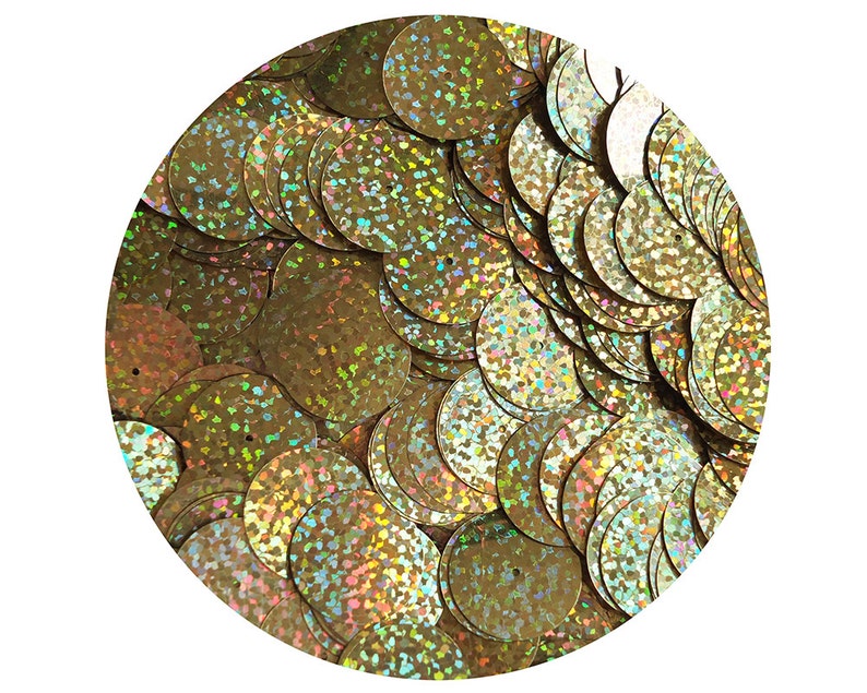 20mm Sequins Center Hole Orchid Pink Opaque Iris Rainbow Iridescent Made in USA