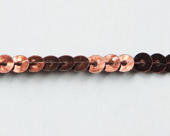 3mm Sequins Polished Copper Real Metal Premium