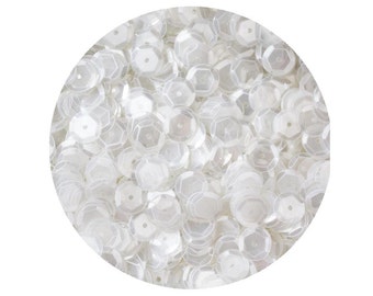 8mm Cup Sequins Crystal Clear Luster