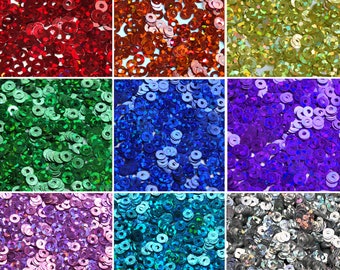 3mm Sequins Hologram Glitter Colors Petite Paillettes Made in USA