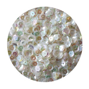 6mm Cup Sequins Crystal Iris Rainbow Iridescent Mde in USA