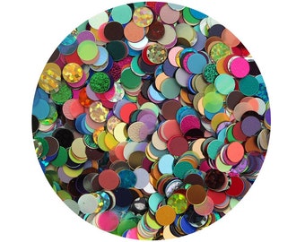 No Hole Sequins 6mm Round Mix Assorted 1,000 Pcs Made in USA 