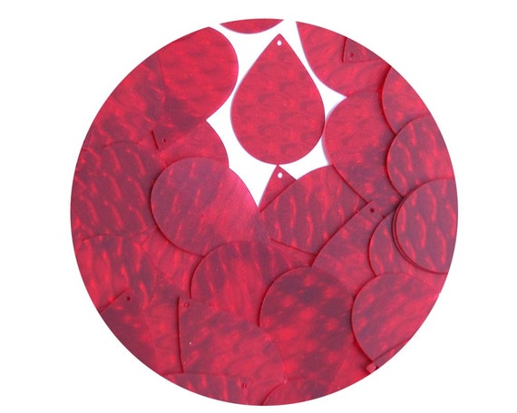 3D Crystal Clear Round Circle 1.5/" Dimensional Reflector Sequin Paillettes