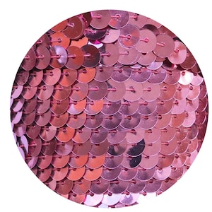 Sequin Trim 6mm Hot Pink Metallic Flat Stitched Sequin String Trim