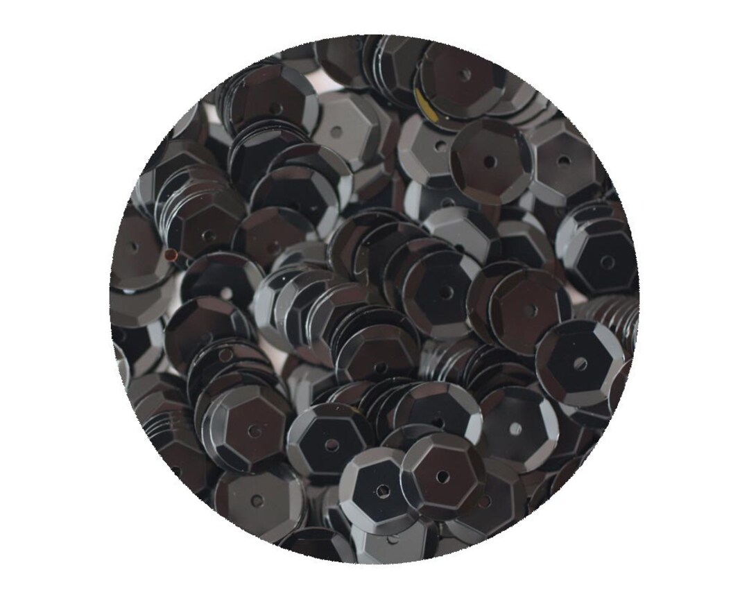 Impex Pailletten 8 Mm Schwarz – 160 Stück Pro Packung, Ideal Zum Basteln & Dekorieren