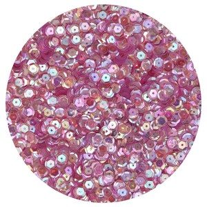 6mm Cup Sequins Facet Paillettes Soft LILAC LAVENDER Rainbow Iris Crystal