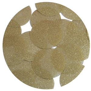 Round Sequin 40mm Gold Metallic Sparkle Glitter Texture Couture Paillettes