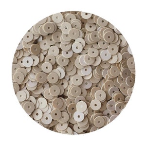 Value Pack 4mm Metallic Silver Flat Round Sequins. x 50g