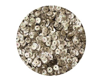 5mm Cup Sequins Silver Prism Multi Reflective Metallic
