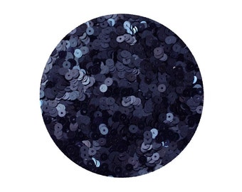 4mm Flat Sequins Metallic Navy Blue