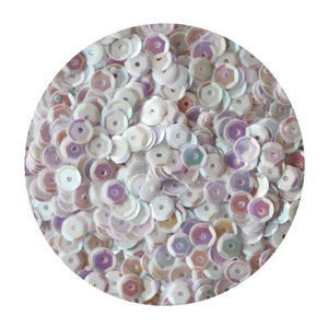 5mm Cup Pailletten Ondoorzichtig Licht Lila Roze Regenboog Iris Iris Iris