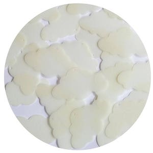 Sequin Cloud 1.5&quot; Phosphorescent Nightglow Glow In The Dark Semi Opaque. Made in USA