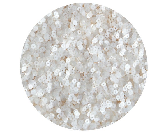Round 4/" Sequins Crystal Clear Transparent See-Thru