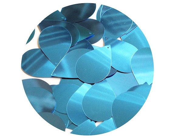 2100 Paillettes Rotonde Con Foro 19mm - 7 Colori, PVC, Per Fai-da-te E Decorazioni