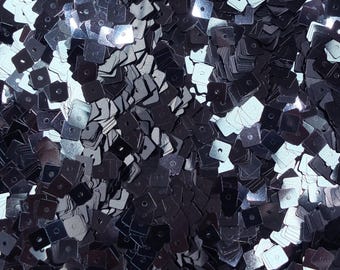 Sequins 5mm Square Navy Blue Metallic Made in USA