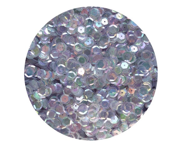 8mm Taza lentejuelas De 8mm Cristal Azul Pálido Iris Iris