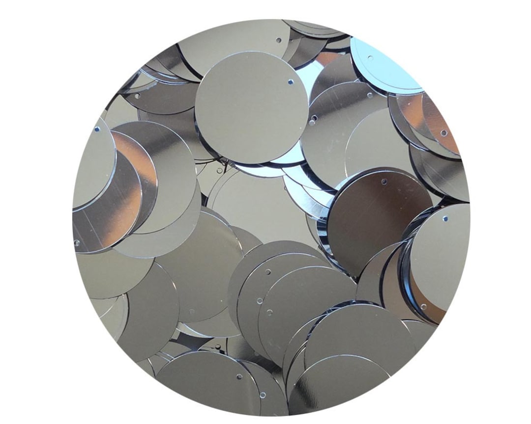 Paillettes Rondes Plates Argenté 6mm - Lot De 40g (~4000 Pièces) Pour Artisanat, Couture, Scrapbooking