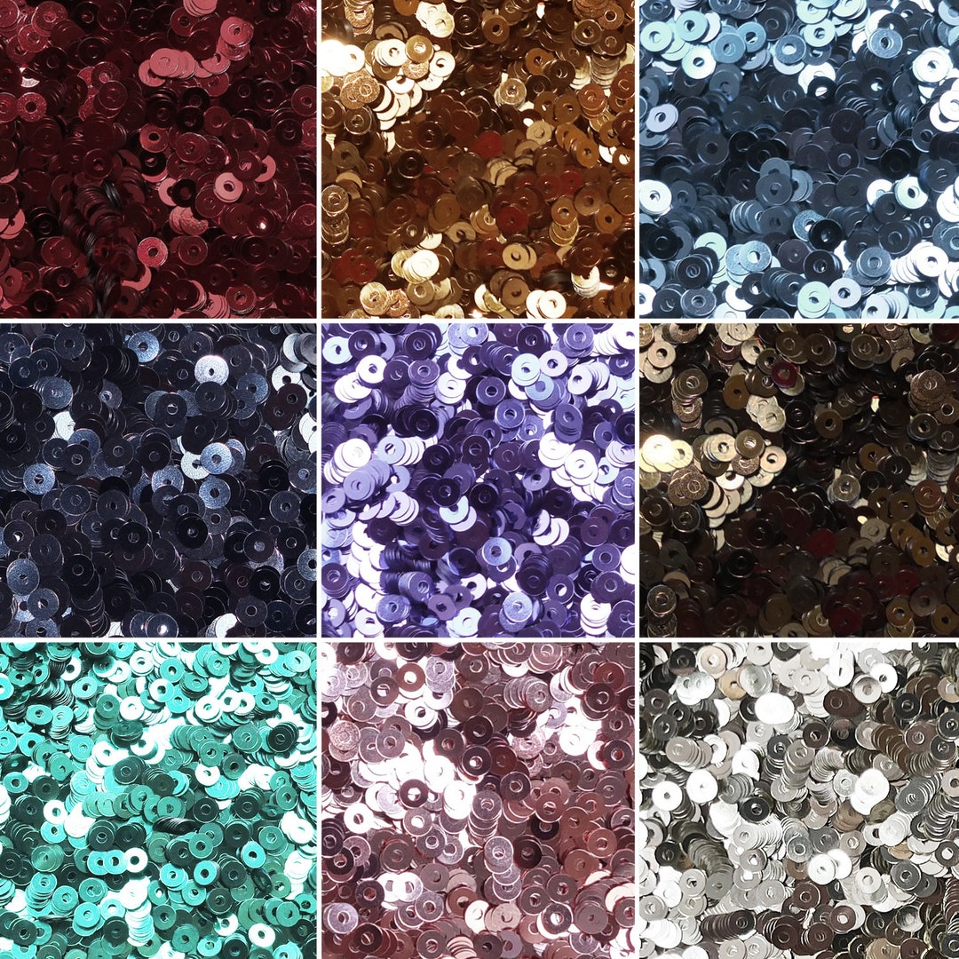 3mm Sequins Shiny Metallic Colors Petite Paillettes Made in USA - Etsy