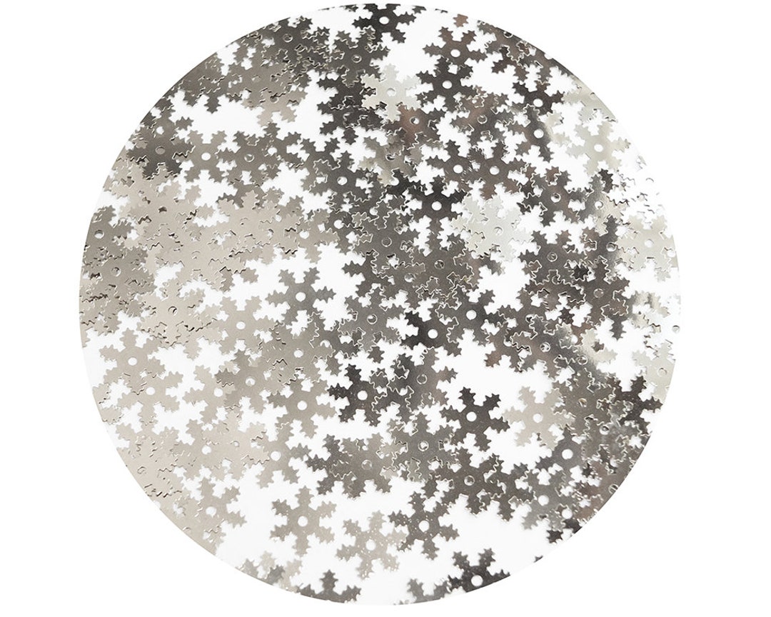 BUY 1 GET 1 FREE Mixed Snowflake Sequins X 20g. Festive, Holiday Sequins.  Mixed Snowflakes. Christmas Crafts. Mixed Colours and Sizes. 
