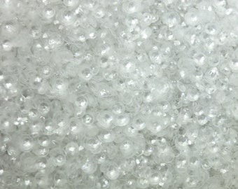 4mm Cup Sequins Transparent Crystal Clear. Made in USA