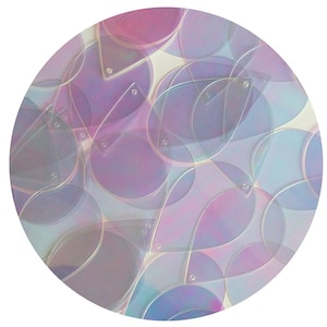 Teardrop Sequin 1.5&quot; Crystal Crystallina Iris Mirror Iridescent Loose Couture Paillettes