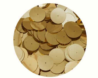 20mm ROUND SEQUIN PAILLETTES ~ CLEAR CRYSTAL ~ Flat Sequin Disc Made in USA 20mm ROUND SEQUIN PAILLETTES ~ CLEAR CRYSTAL ~ Flat Sequin Disc Made in USA
