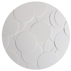 Round Sequin 40mm Cream Vanilla Opaque Satin Pearl Loose Couture Paillettes