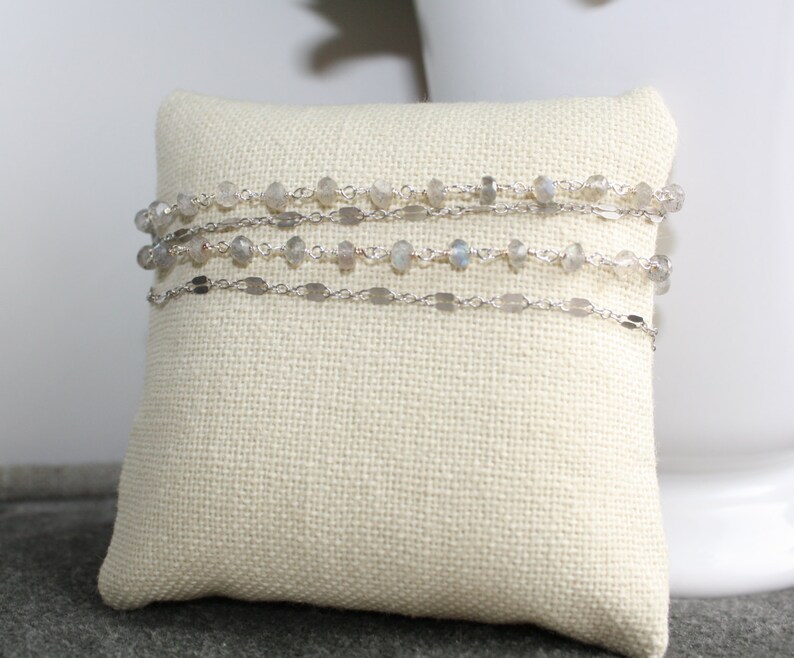 Tourmaline & Gold Chain Double Wrap Bracelet Etsy