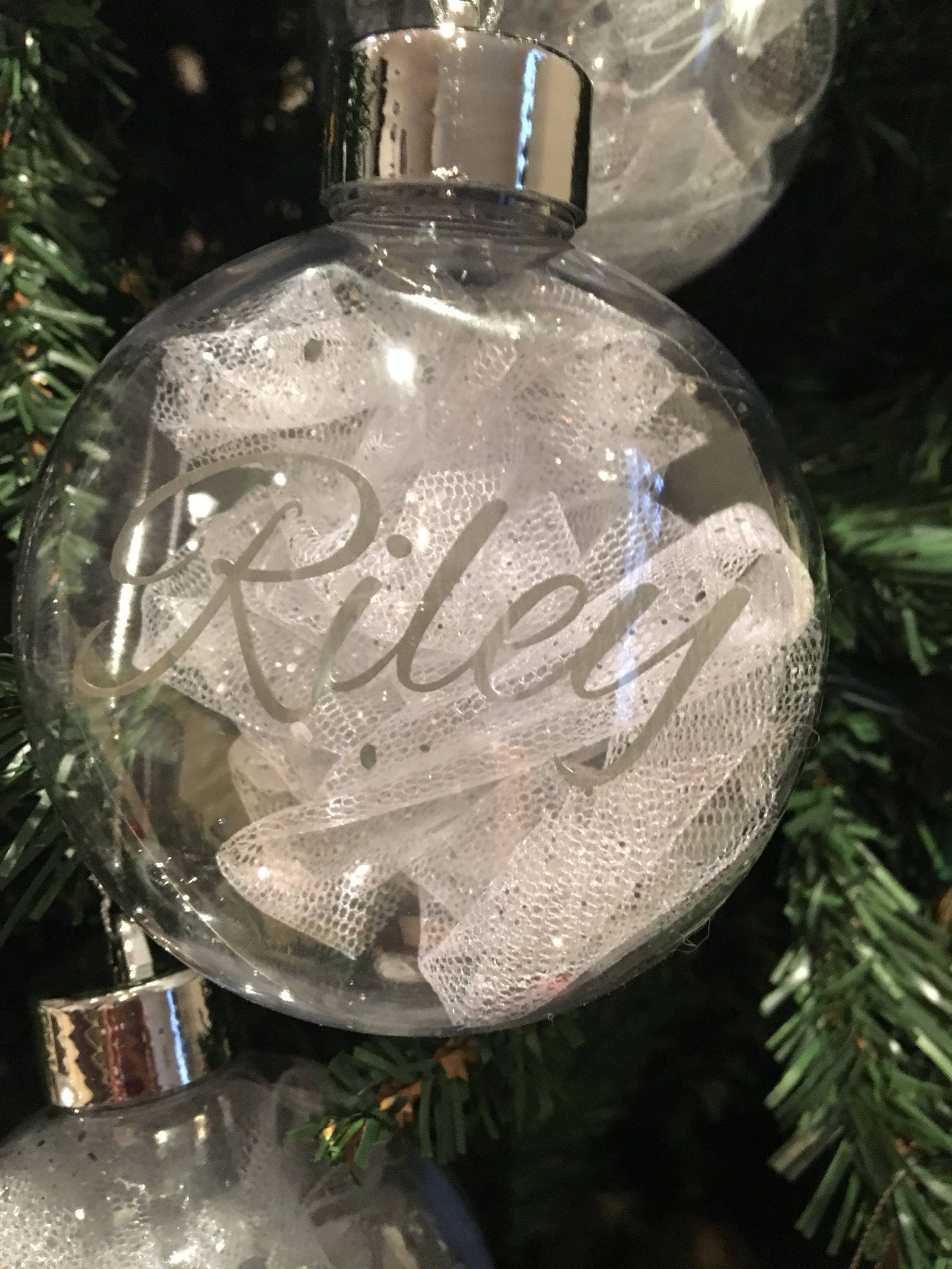 Personalised Christmas Baubles Etsy