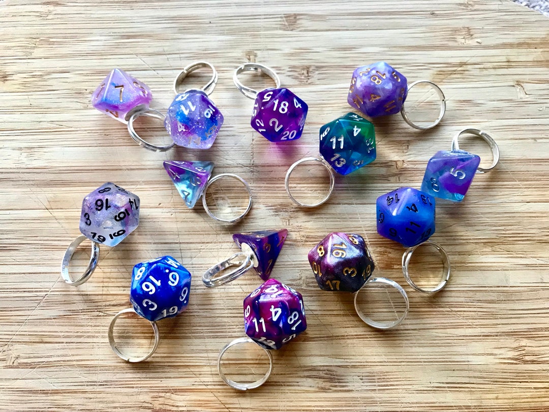 Dungeons and Dragons Dnd Dice Costume Ring - Etsy