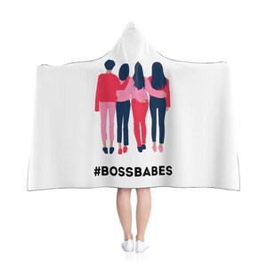 Hooded Blanket Boss Babes- Real Estate Closing Gift- Real Estate Team of Women